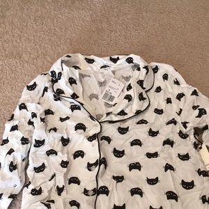 Adorable and fun Forever 21 matching cat PJ set